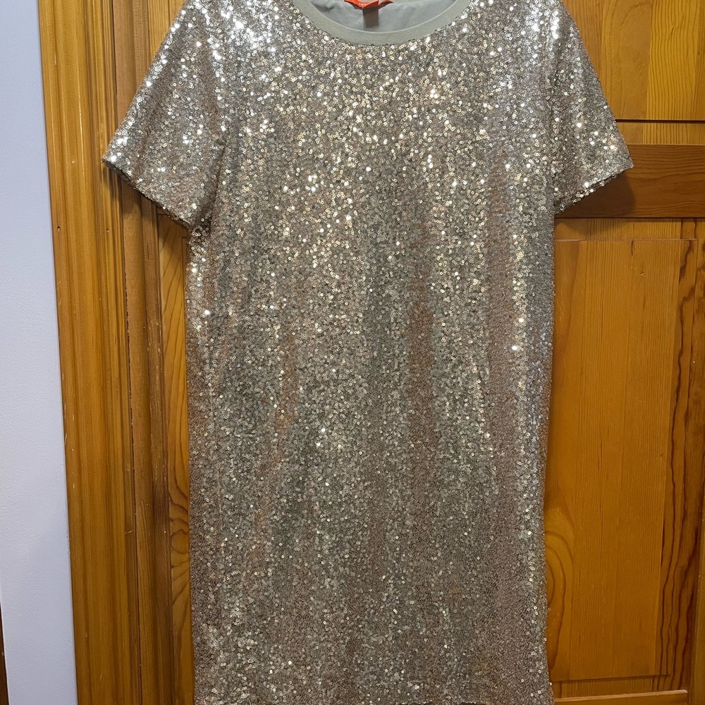 Gold Sequin Dress